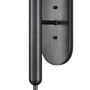 Barbican Double-Light Bronze Wall Sconce for Modern Bathrooms - Elegant Design with Glass Globes