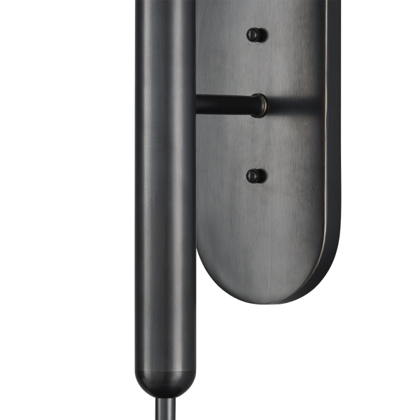 Barbican Double-Light Bronze Wall Sconce for Modern Bathrooms - Elegant Design with Glass Globes