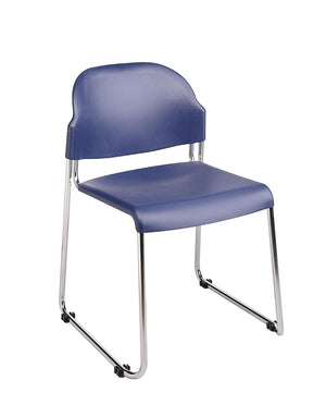 OSP Home Furnishings Stack Chair with Chrome Frame and Ergonomic Plastic Seat for Office or Event Spaces STC3030C30-7