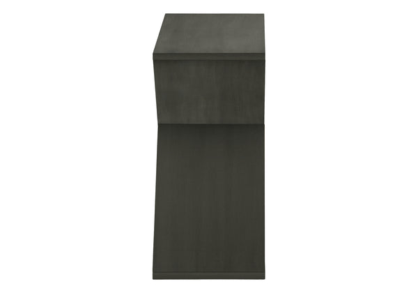 English Elm Accent Table - Stylish Dark Green Veneer End Table With Smart Storage For Small Spaces & Modern Decor B2710P219486
