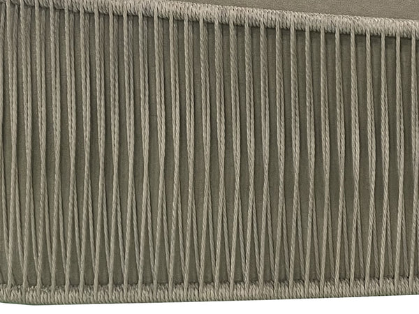 English Elm Accent Chair with Woven Rope Exterior, Plush High-Density Cushions, Dacron Wrap, Durable Frame Sand 38 L x 40 W x 31 H B2699P296297