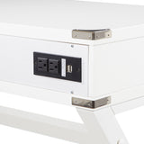 OSP Home Furnishings Wellington 46" Desk with Power White