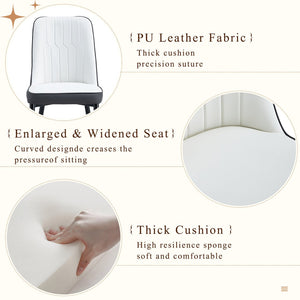 English Elm Table And Chair Set: Modern Black Wood-Grain Dining Table With 4 Stylish Spliced Chairs For Comfort W1151S04177-GIGA