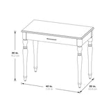 OSP Home Furnishings Baron Writing Desk White