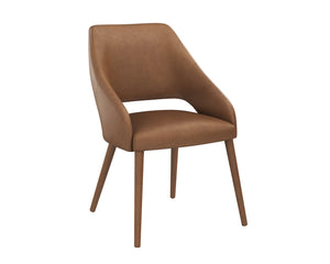Sunpan Galen Dining Chair - Stylish Modern Design in Premium Leather for Ultimate Comfort and Elegance Missouri Cognac Leather