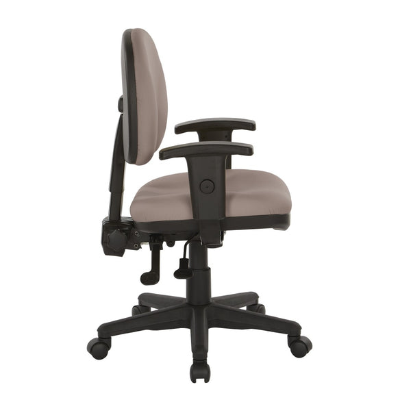OSP Home Furnishings Sculptured Ergonomic Office Chair with Lumbar Support and Greenguard Certified Padding Stratus 8180-R103