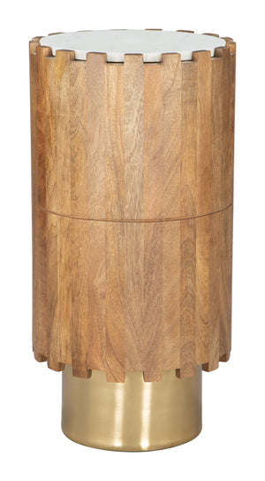 Bombay Drink Table Natural 109762 Zuo Modern