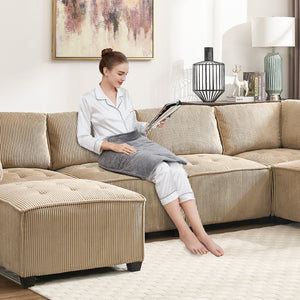 English Elm United We Win U-Shaped Modular Sectional Sofa - Cozy 6-Seat Couch With Reversible Chaise & Pet-Friendly Design W1568S00155-GIGA