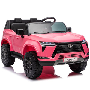 English Elm Lexus Gx550 Two Seat Kids Ride on with 24v Power Remote Control and Suspension Pink W1578P416225