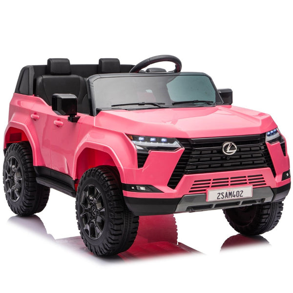 English Elm Lexus Gx550 Two Seat Kids Ride on with 24v Power Remote Control and Suspension Pink W1578P416225