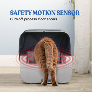 English Elm Smart Self-cleaning Hooded Cat Litter Box with Wifi App Monitoring and Motion Sensor W1264P402063