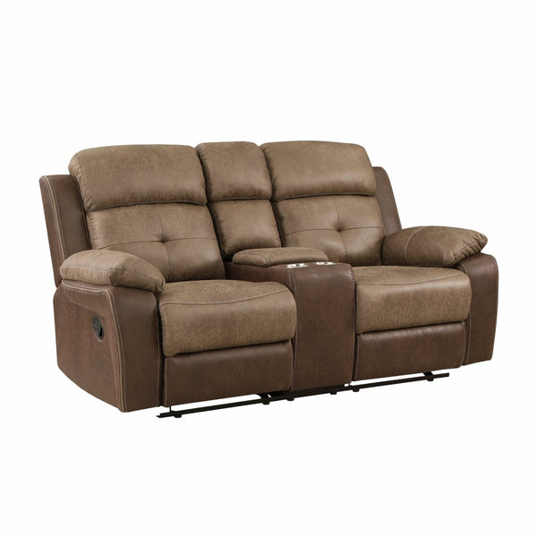 English Elm Plush Microfiber Reclining Sofa Set Three Piece Tufted Living Room Seating Suite B011S01266