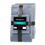 Beautyrest Plume Transitional 100% Cotton Feather Touch Antimicrobial Towel 6 Piece Set BR73-2438 Blue