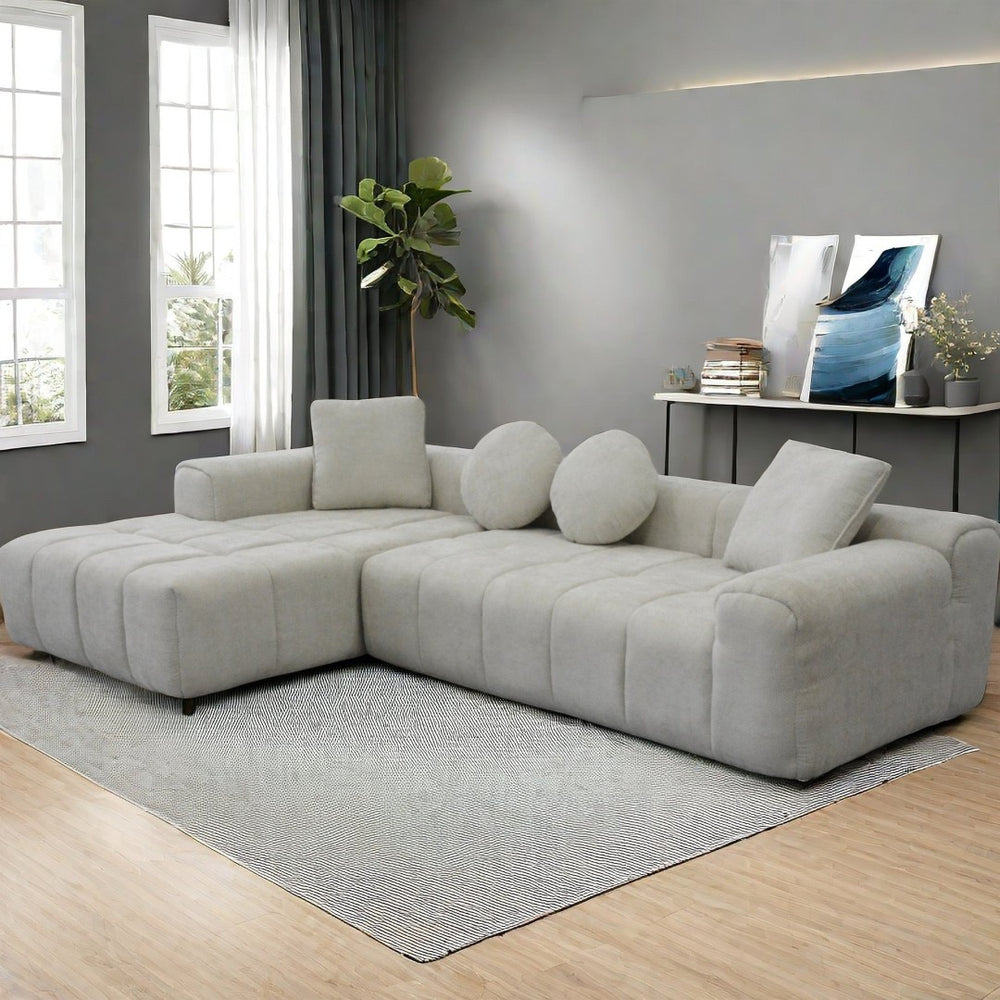English Elm Modern Chenille Tufted Sleeper Sofa with Usb Port and Storage for Guest Rooms W1183S00008