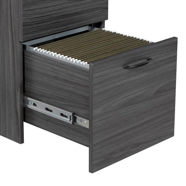 OSP Home Furnishings Napa Mobile Pedestal Cabinet with Locking Casters for Office or Break Room Use Ff NAP-86-SGW