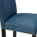 English Elm Madsanorin Blue Dining Chairs With Nailhead Trim (Set Of 2)