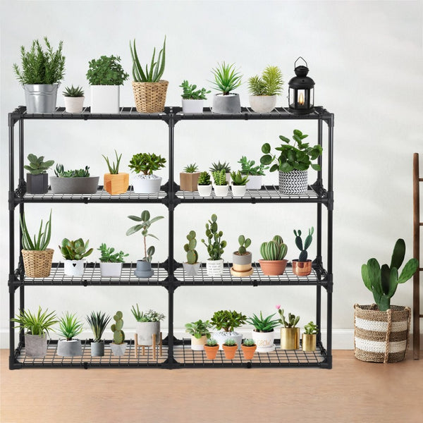 English Elm 4-shelf Wire Shelving Unit with Dust Cover Heavy Duty Steel Rack for Garage Storage W285P166901