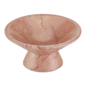 Lubo Rosa Bowl – Exquisite Rosa Cappuccino Marble Design Perfect for Home Décor and Fruit Display