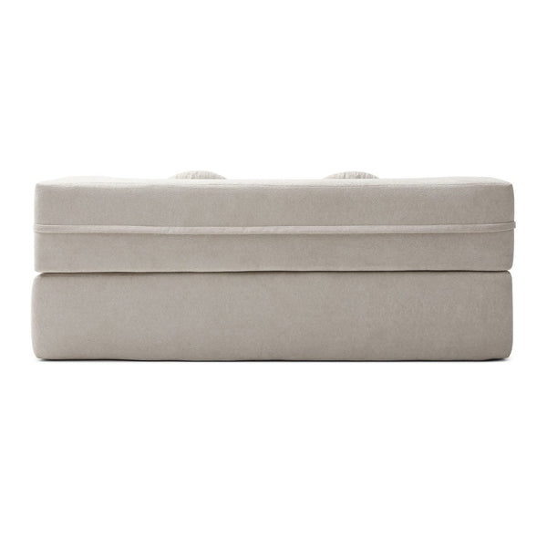 English Elm 2-in-1 Folding Floor Sofa Foam Sleeper Twin Futon Couch for Compact Living Spaces Khaki W1117P419831