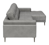 Bliss RAF Chaise Sectional Gray 110372 Zuo Modern