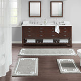 Madison Park Evan Transitional Cotton Tufted Bath Rug 20x30 MP72-3605 Grey