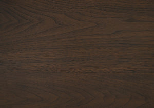 English Elm Walnut Modern Trestle Dining Table with Self-Storing 18" Leaf, 76–94" Extendable Rectangular Top, Rustic Veneer B011S01378