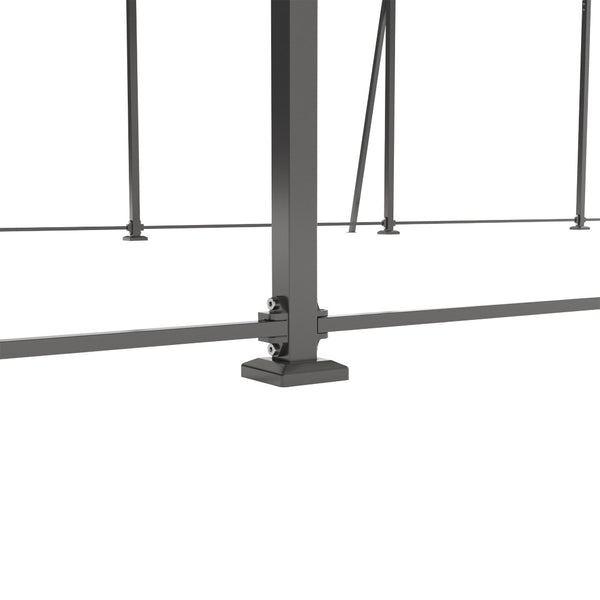 English Elm Campcraft Double Vehicle Steel Carport Uv Protected Snow Rated Outdoor Shelter W1598S00025