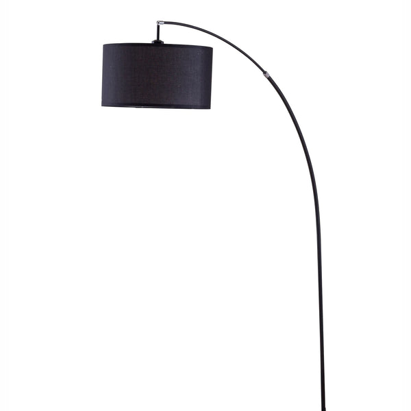English Elm 86" Tall Metal Arc Floor Lamp "Bella" - Modern Black Design With Marble Base & Adjustable Lighting B072116139
