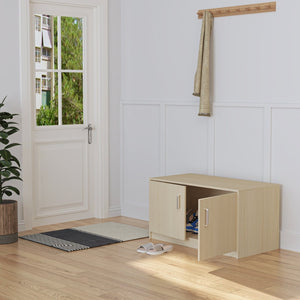 English Elm Guinea Pig Solid Wood Habitat with Acrylic View Panel and Built in Storage Cabinet W1850P168639