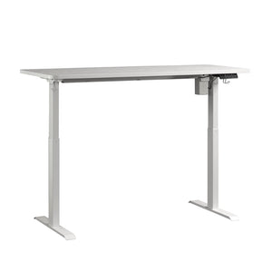 English Elm Sit/Stand Desk In Modern White Finish With Ergonomic Height Adjustment & Integrated Charging Options B356P402616-GIGA