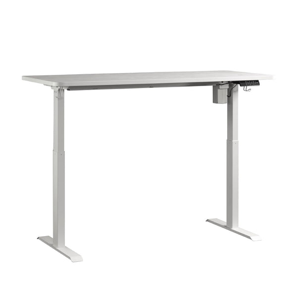 English Elm Sit/Stand Desk In Modern White Finish With Ergonomic Height Adjustment & Integrated Charging Options B356P402616-GIGA