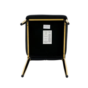 English Elm Table and Chair Set Marble Glass Top Gold Legs Modern 5 Piece Dining for Small Spaces Black,White+Gold W1151S04652