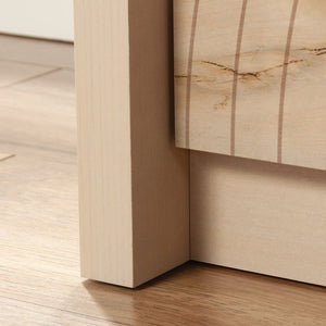 English Elm Dresser, Versatile Brown Finish With Six Drawers - Durable Engineered Wood For Organized Storage B356P367729