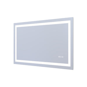 English Elm 40" Led Vanity Mirror with Front Back Halo Glow Anti-fog Dimmable Aluminum Frame W1920P493136