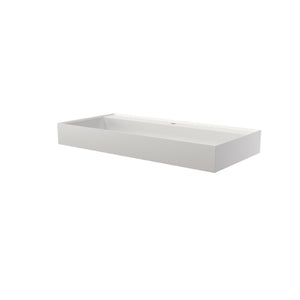 English Elm Stone Resin Vessel Basin Sink Sculptural Countertop Design for Modern Bathrooms T3785P355780