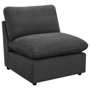 English Elm Hollander Five Piece Modular Sectional with Triple Power Recliners in Plush Grey Fabric B062S01782