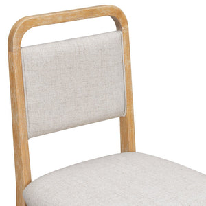 English Elm Trexm Rustic Oak Extendable Dining Set with Upholstered Chairs Bench Seats 6 Natural ST000154AAN