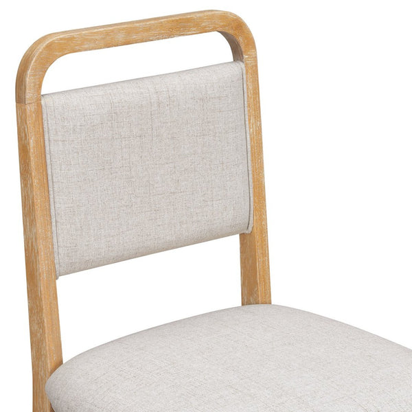 English Elm Trexm Rustic Oak Extendable Dining Set with Upholstered Chairs Bench Seats 6 Natural ST000154AAN