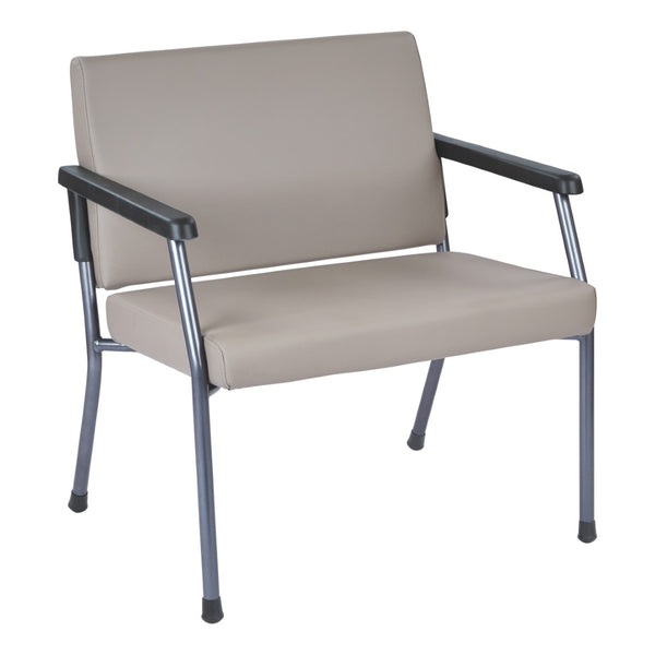 OSP Home Furnishings Bariatric Big and Tall Guest Chair with Reinforced Metal Frame for Waiting Rooms Stratus BC9603-R103