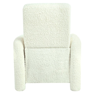 English Elm Christopher Knight Home® - 31.25" Push Back Recliner Plush Teddy Fleece Upholstered Armchair with Foam & Pocket Springs Comfort 90–120–150° Adjustments Beige N763P212864A