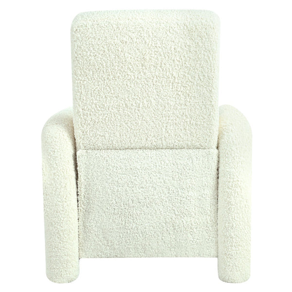 English Elm Christopher Knight Home® - 31.25" Push Back Recliner Plush Teddy Fleece Upholstered Armchair with Foam & Pocket Springs Comfort 90–120–150° Adjustments Beige N763P212864A