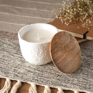 English Elm Jar Candle - Handcrafted Eco-Friendly Mimosa Scented Candle With Wooden Lid, 7Oz For Serenity B346P369773