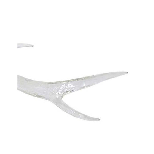 English Elm Decorative Clear Resin Antler Sculpture Transparent Light Catching Rustic Modern Accent B056P417021