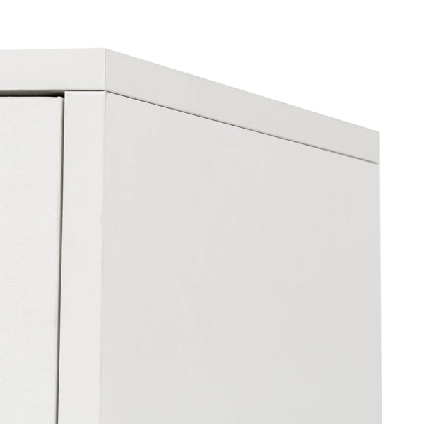 English Elm Bathroom Mirror Cabinet with Dual Tissue Slots, Adjustable Shelves, Durable Melamine Wood Finish W331P279735