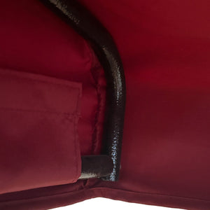 English Elm Garden Replacement Canopy Top for GT Porch Swing Model GCS00229C UV Resistant Polyester Cover, Retractable Shade Compatible with 12x9ft Pergola Frame Burgundy W419P329181