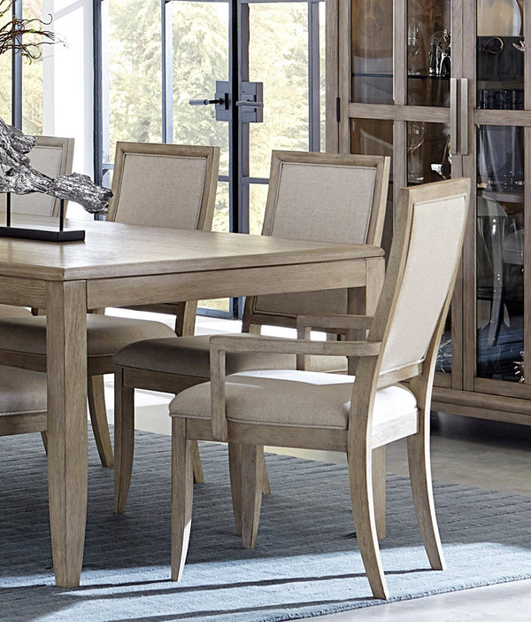 English Elm Modern McKewen Armchairs Set of 2 Upholstered Dining Accent Chairs Oak Veneer Gray-Toned Fabric Comfort Gray 41 L x 26.25 W x 15 H B011P271414