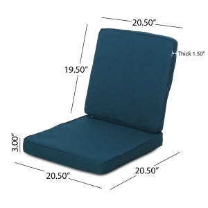 English Elm Christopher Knight Home® - Carolina Outdoor Cushion Set In Dark Teal - Comfort, Durability & Style For Chairs And Loveseat N775P270159T