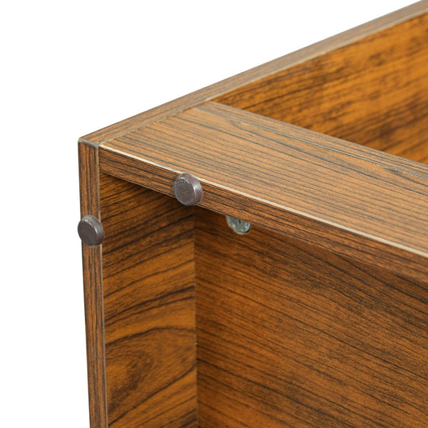 English Elm Modern Wood Grain Bookshelf Cat Habitat with Climbing Cubbies for Living Room Brown N752P395027D