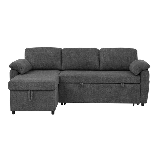 English Elm Convertible Sofa Bed – Stylish 3-In-1 Sectional With Storage For Modern Living Spaces & Guests B343S00025