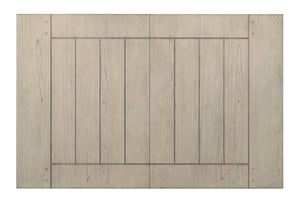 English Elm 1pc Contemporary Dining Table 42" x 64"-82" with 18" Leaf Two-Tone Solid Wood Top Tapered Legs B011P400271